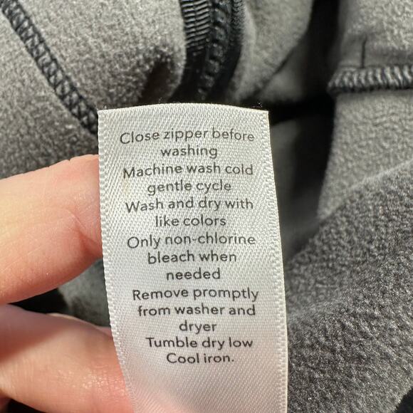 Athleta Jacket Womens Small Black Gray Camo Triumph Hoodie Full Zip Athleisure - Picture 6 of 8